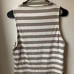 Knit Striped Anthropologie Tank Top // Size XL